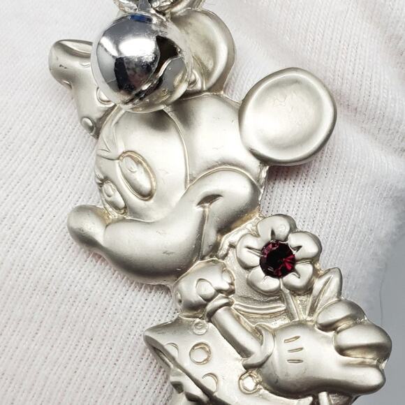 Disney Parks Minnie Mouse January Birthstone Keychain - Picture 3 of 7